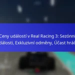 Ceny událostí v Real Racing 3: Sezónní události, Exkluzivní odměny, Účast hráčů