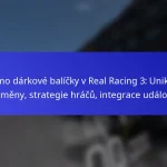 Promo dárkové balíčky v Real Racing 3: Unikátní odměny, strategie hráčů, integrace událostí