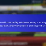 Promo dárkové balíčky ve hře Real Racing 3: Strategické uplatnění, překrývání událostí, odměny pro hráče