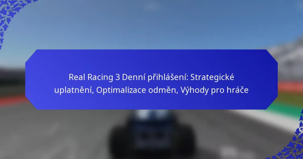 Real Racing 3 Denní přihlášení: Strategické uplatnění, Optimalizace odměn, Výhody pro hráče